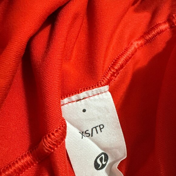 Lululemon Wundermost Ultra-Soft Nulu Asymmetrical Bodysuit in Red - Picture 7 of 8
